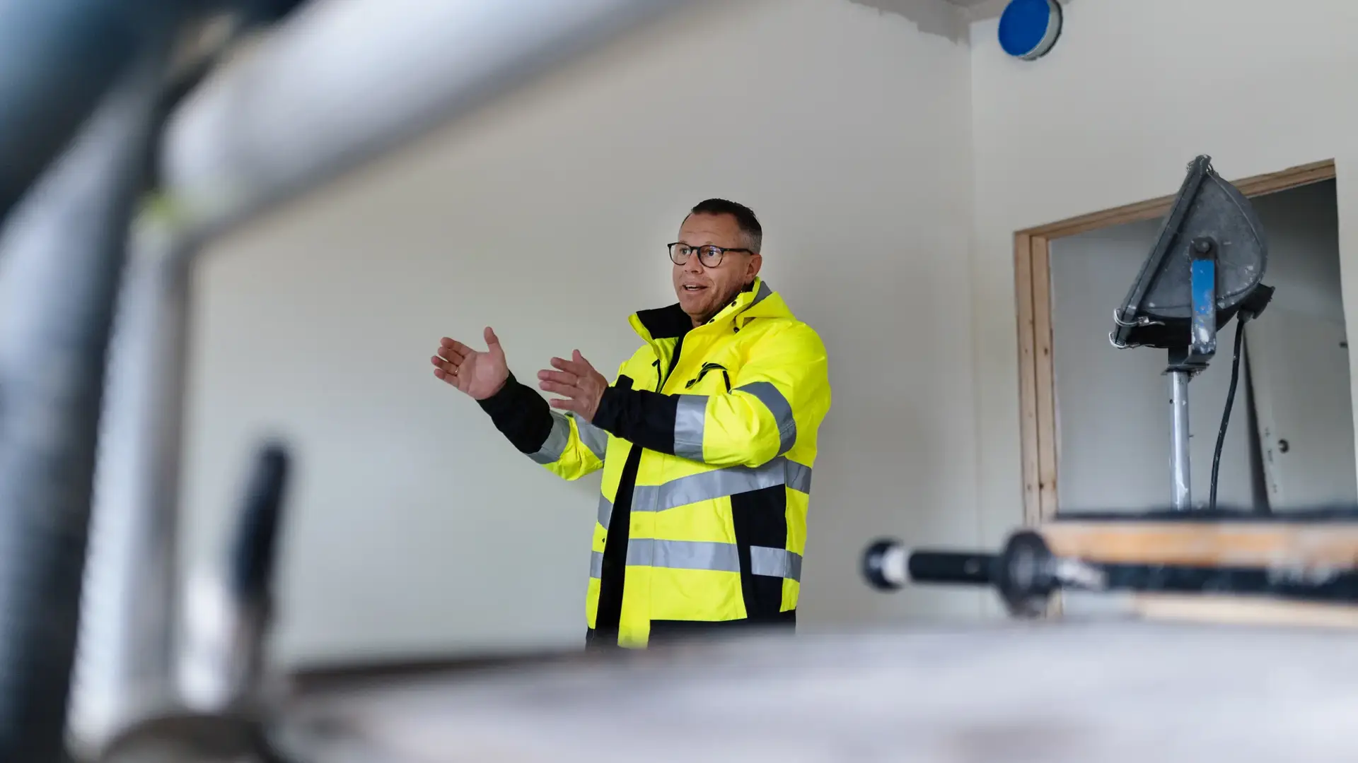 Joakim Svensson i Holtabs nya produktionshall