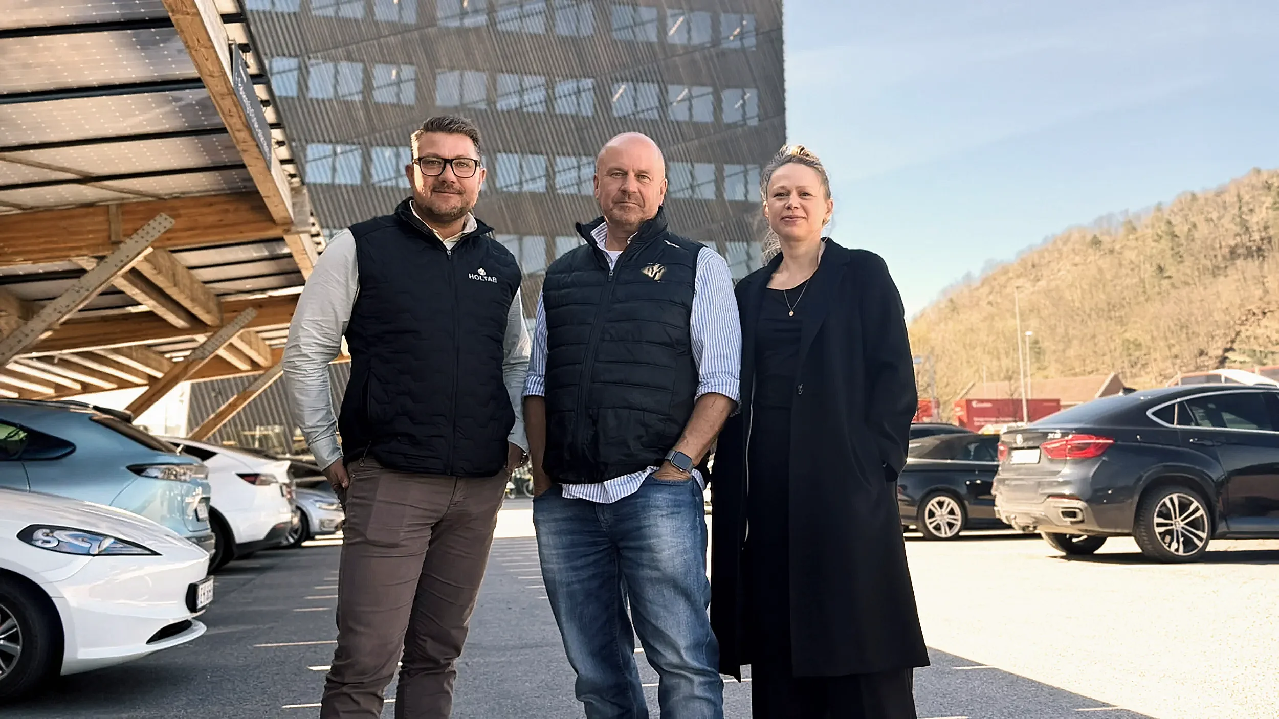 Michael, Roger och Lina i Norge.webp