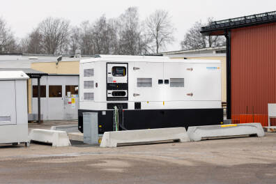 Reservkraftaggregat på Holtab