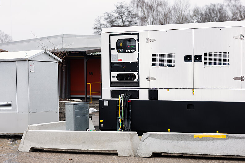 Reservkraftaggregat på Holtab