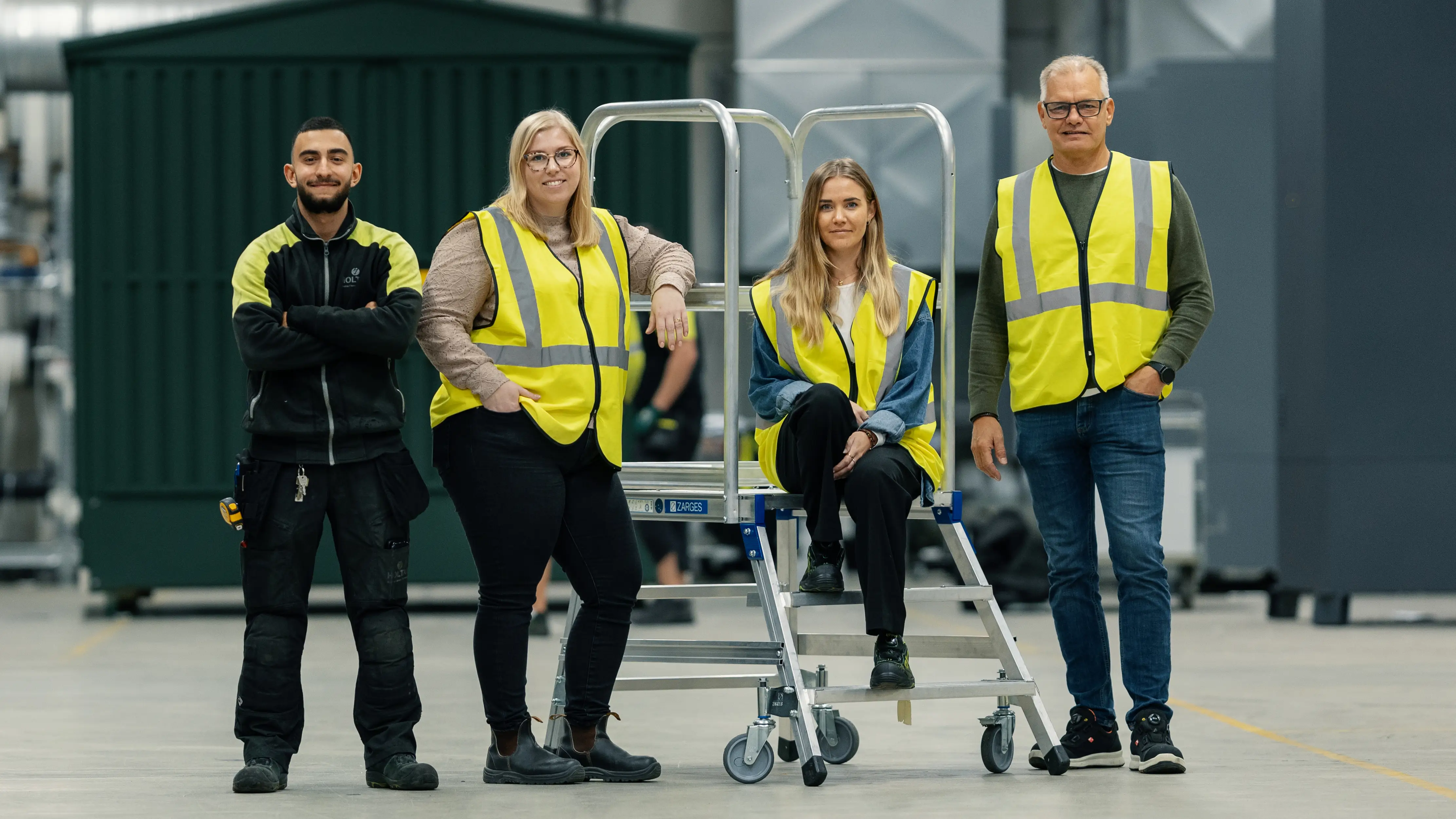 Teamet inf&ouml;r resan till Nepal 2024. Fr&aring;n v&auml;nster: Musse Saied, Sandra Fridenborn, Sanna Moberg och Gordon Gunnarsson.